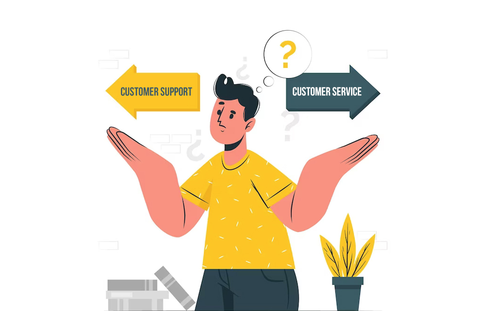 Difference between Customer Support and Customer Service